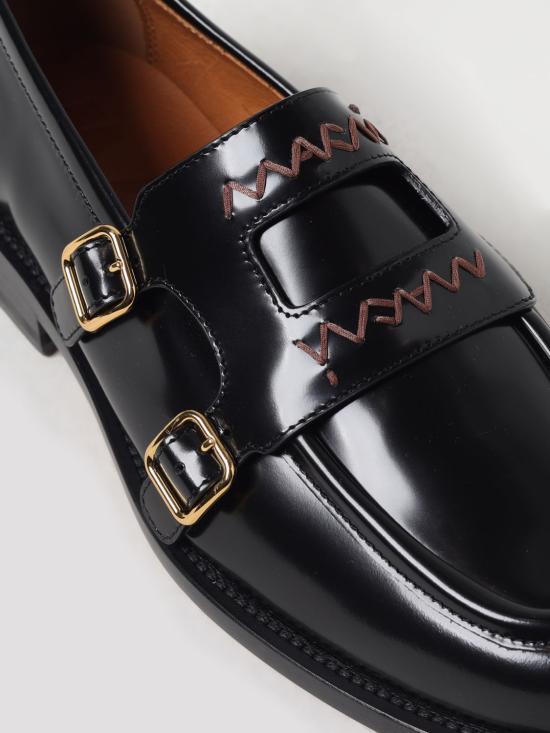 25SS 마르니 로퍼 MOMS006002PS679 00N99 Black - MARNI