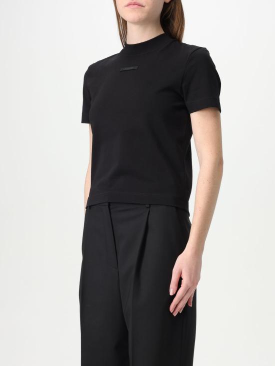 25SS 자크뮈스 반팔 티셔츠 241JS1332031 990 Black - JACQUEMUS