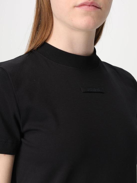 25SS 자크뮈스 반팔 티셔츠 241JS1332031 990 Black - JACQUEMUS