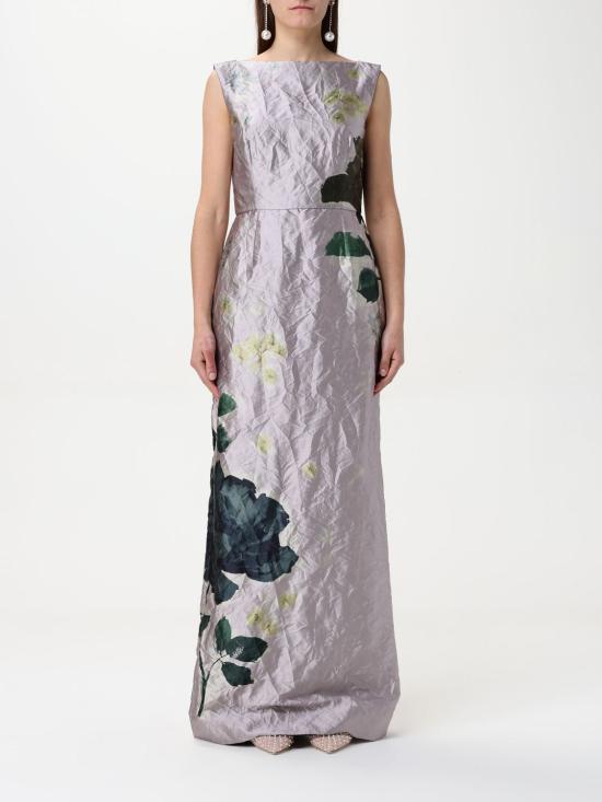 25SS 에르뎀 롱 원피스 PS25G6LMTS MARGOT FLORAL LILAC Champagne