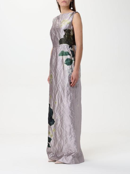 25SS 에르뎀 롱 원피스 PS25G6LMTS MARGOT FLORAL LILAC Champagne - ERDEM