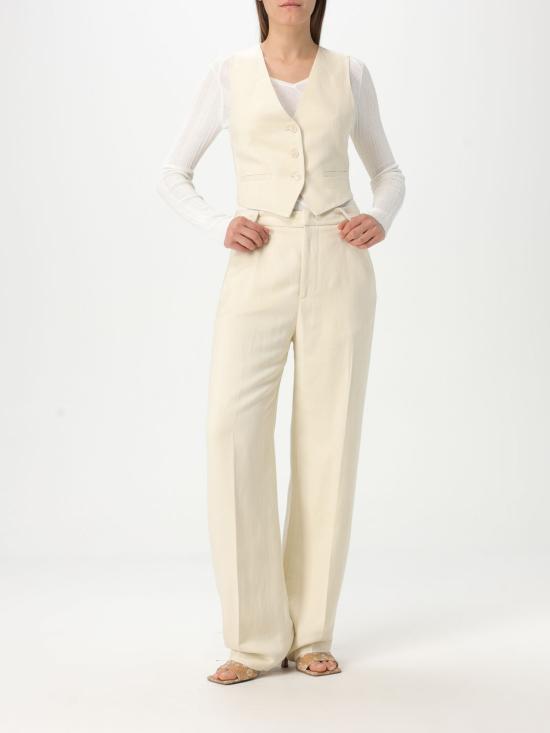 25SS 돈답 스트레이트 팬츠 DP789IF1DXXX 004 Yellow Cream - DONDUP