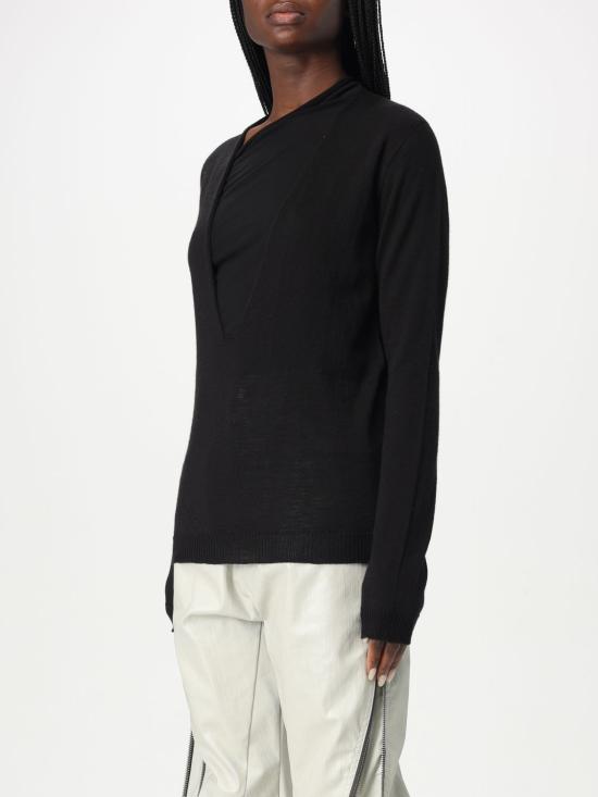 25SS 릭 오웬스 스웨터 RP01E7668M 09 Black - RICK OWENS