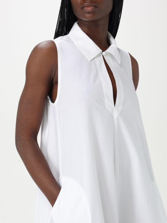 25FW 엠포리오 아르마니 롱 원피스 EW000768AF10010 U0002 White - EMPORIO ARMANI