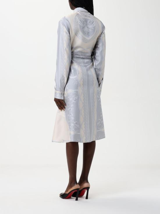 25FW 베르사체 미디 원피스 10186221A13359 5E450 Champagne - VERSACE