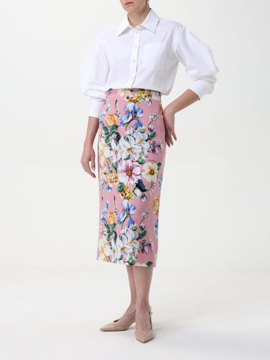 25SS 돌체앤가바나 미디 스커트 F4CS8TFSA7G HF5JC Pink - DOLCE & GABBANA