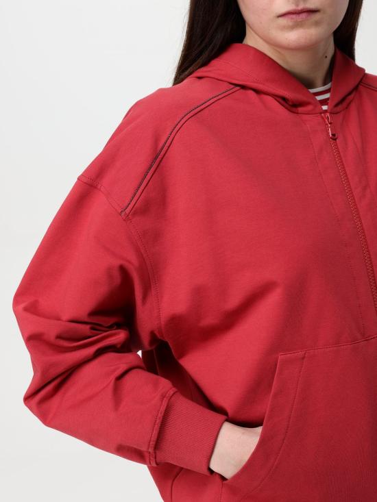 25FW 브루넬로 쿠치넬리 집업 스웨트셔츠 MH827FB706 C7901 Red - BRUNELLO CUCINELLI