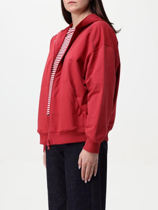 25FW 브루넬로 쿠치넬리 집업 스웨트셔츠 MH827FB706 C7901 Red - BRUNELLO CUCINELLI