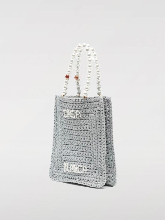 25SS 카사블랑카 토트백 APS25BAG11301 SILVER Silver - CASABLANCA