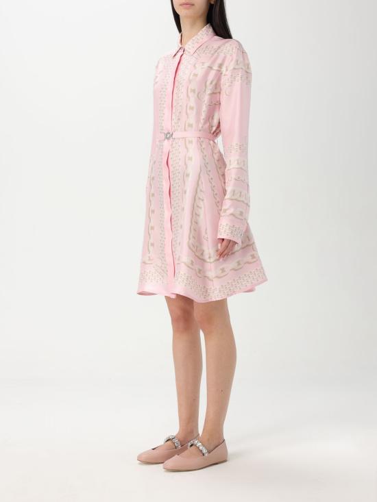 25FW 베르사체 미디 원피스 10189331A13638 5PC60 Pink - VERSACE