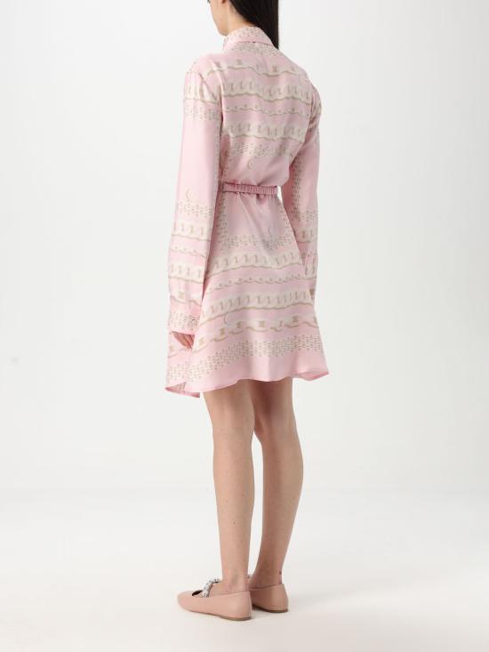 25FW 베르사체 미디 원피스 10189331A13638 5PC60 Pink - VERSACE