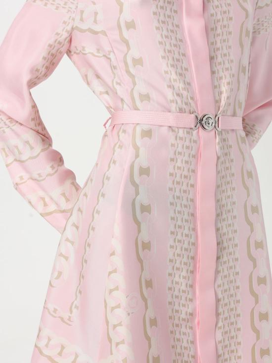 25FW 베르사체 미디 원피스 10189331A13638 5PC60 Pink - VERSACE