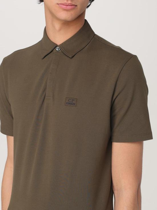 25FW 씨피 컴퍼니 폴로 티셔츠 18CMPL165A005263W 683 Green - C.P. COMPANY