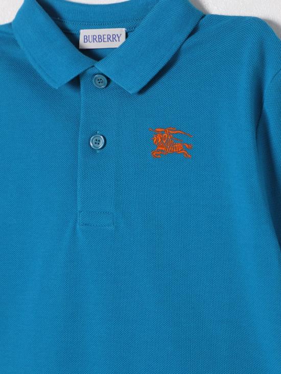 25SS [키즈] 버버리 폴로 셔츠 8100242 Turquoise - BURBERRY