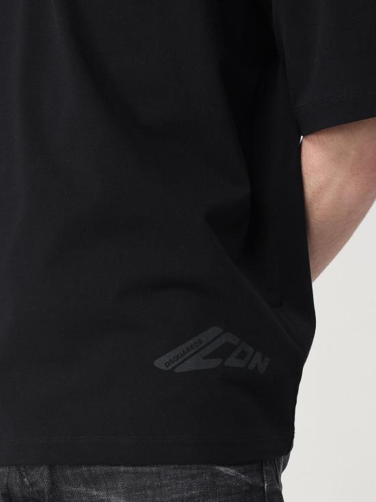 25FW 디스퀘어드2 반팔 티셔츠 S79GC0109S24583 900 Black - DSQUARED2