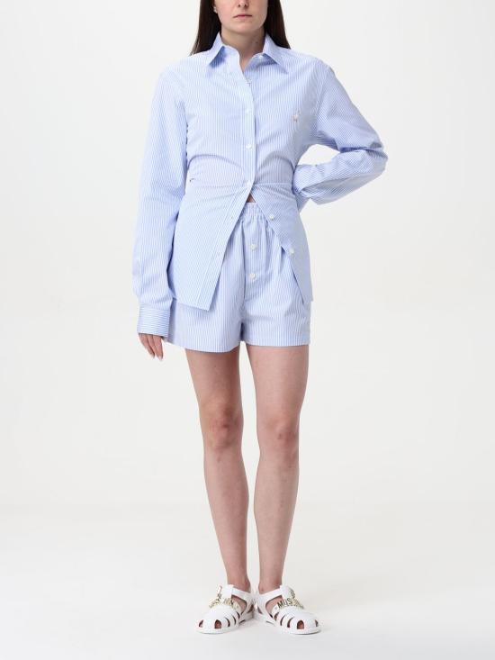 25FW 모스키노 셔츠 02270532 2303 Blue - MOSCHINO