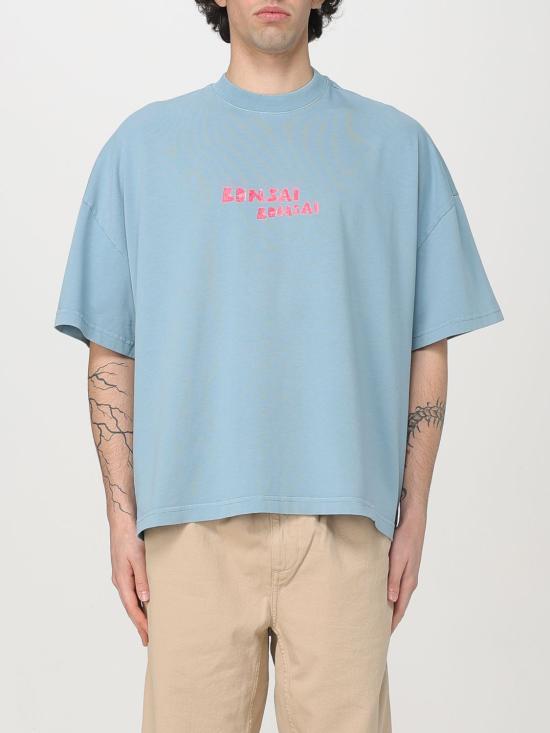 25SS 본사이 반팔 티셔츠 SS25TS002001 BLU Gnawed Blue