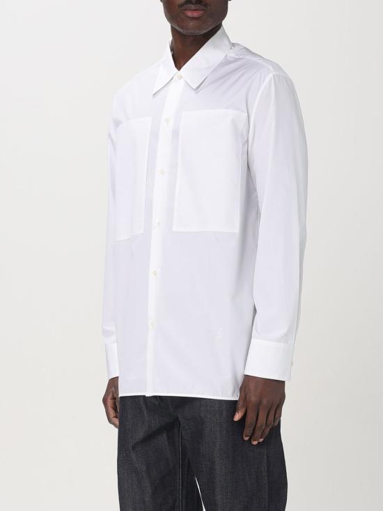 25FW 질샌더 긴팔 셔츠 J24DL0111J45001 100 White - JIL SANDER