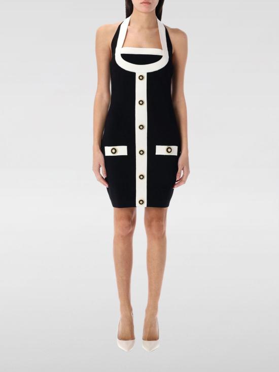 25FW 발망 미디 원피스 EF1R2390KH99 EAB Black