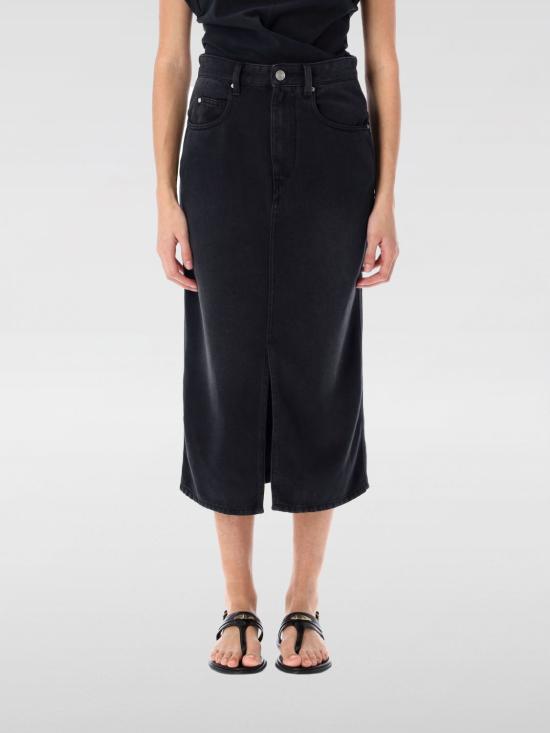 25FW 이자벨마랑 데님 스커트 JU0045FBB1H07I 02FK Black