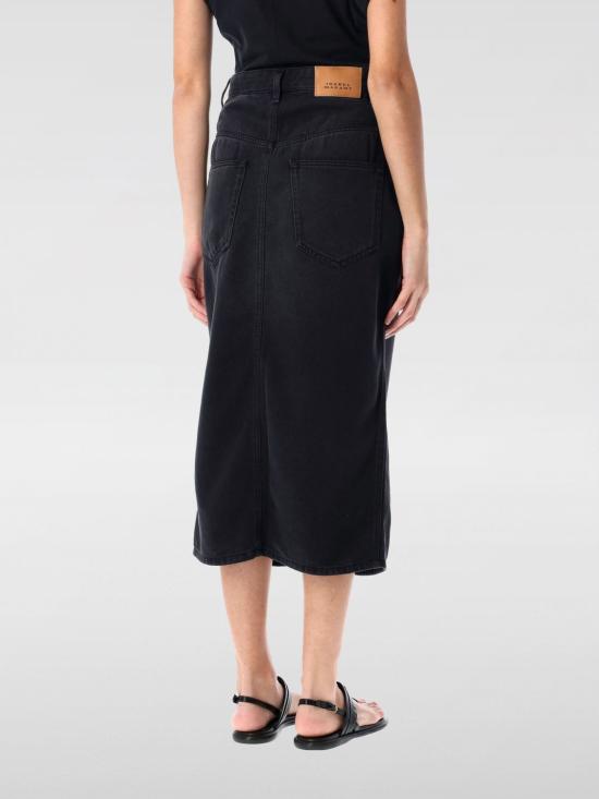 25FW 이자벨마랑 데님 스커트 JU0045FBB1H07I 02FK Black - ISABEL MARANT