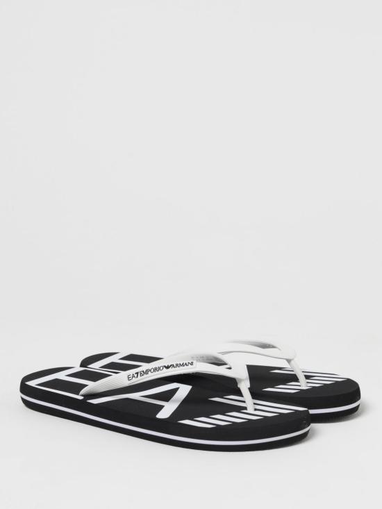 25SS 엠포리오 아르마니 뮬/슬리퍼 XCQ004XK196 A120 Black - EMPORIO ARMANI