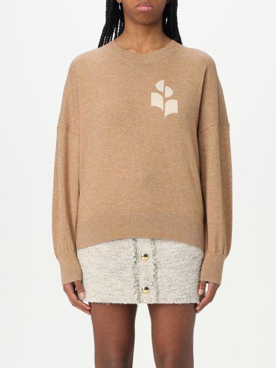 25SS 이자벨마랑에뚜왈 긴팔 티셔츠 PU0053FAA1X05E 50CM Camel
