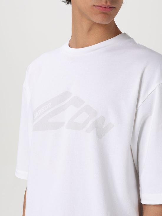 25FW 디스퀘어드2 반팔 티셔츠 S79GC0109S24583 100 White - DSQUARED2