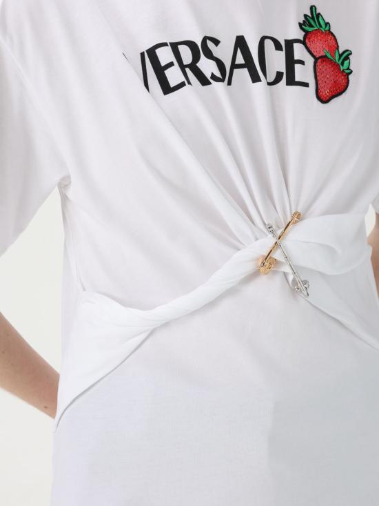 25SS 베르사체 반팔 티셔츠 10189711A13614 1W000 White - VERSACE