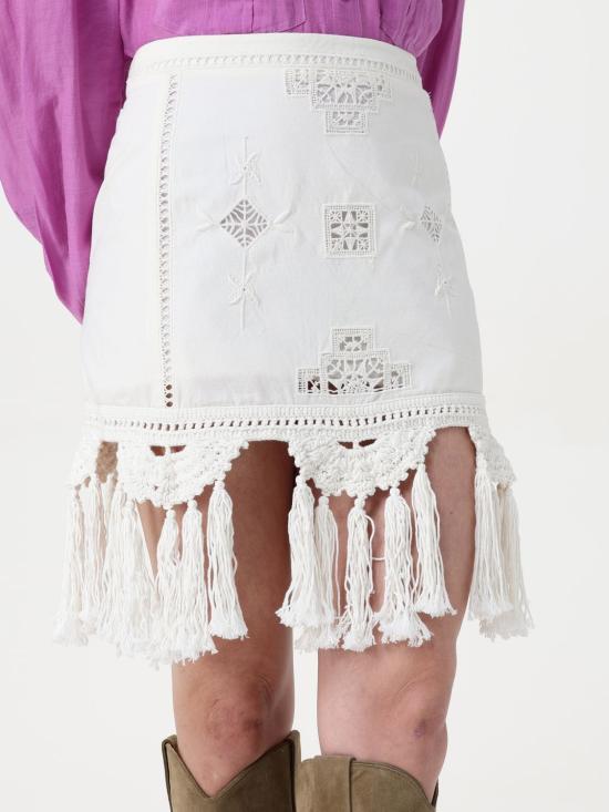 25FW 이자벨마랑 미디 스커트 JU0325FAC1J12I 20WH White - ISABEL MARANT
