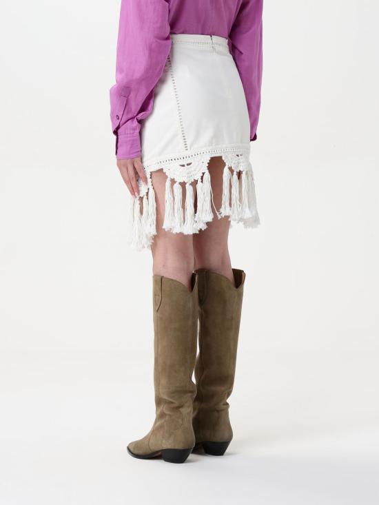 25FW 이자벨마랑 미디 스커트 JU0325FAC1J12I 20WH White - ISABEL MARANT