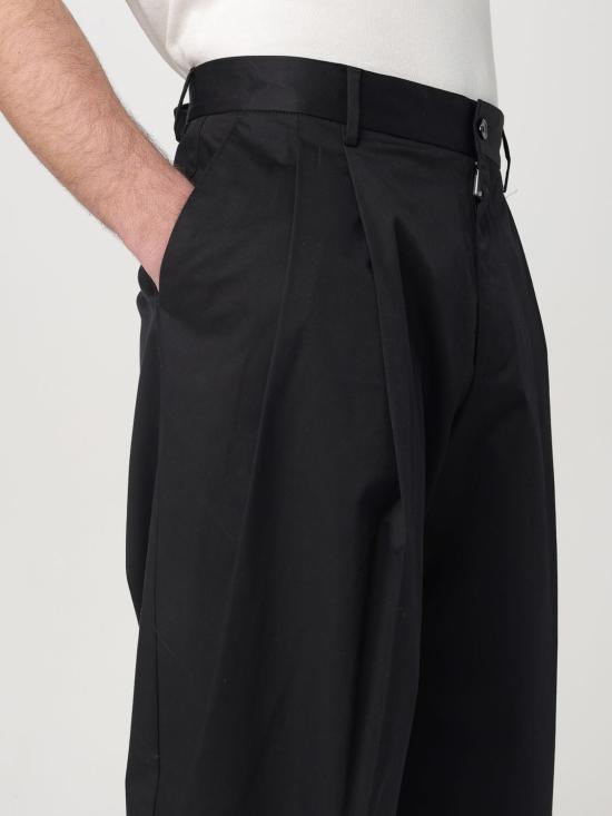 25FW 돌체앤가바나 스트레이트 팬츠 GP10DTFUFNV N0000 Black - DOLCE & GABBANA