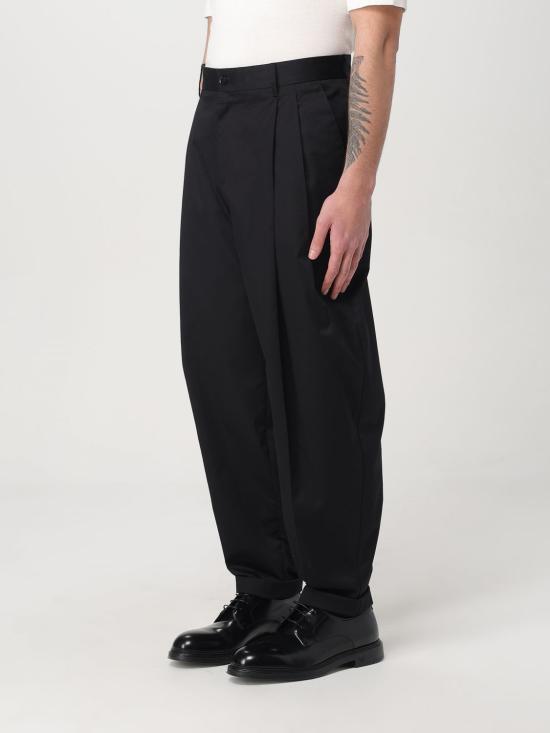 25FW 돌체앤가바나 스트레이트 팬츠 GP10DTFUFNV N0000 Black - DOLCE & GABBANA