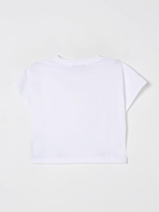 25FW [키즈] 발망 티셔츠 BW8A31Z0116 100RS White - BALMAIN