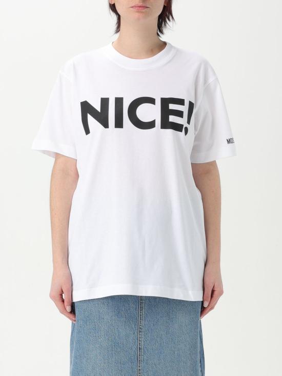 25FW 모스키노 반팔 티셔츠 07140441 1001 White