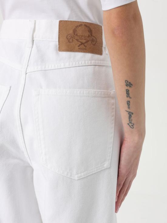 25SS 모스키노 데님 팬츠 03160421 0001 White - MOSCHINO