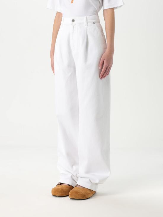 25SS 모스키노 데님 팬츠 03160421 0001 White - MOSCHINO