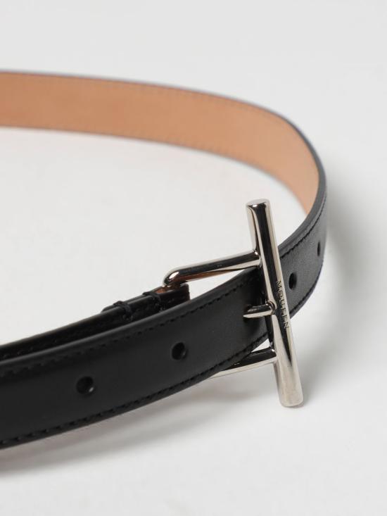 25SS 알렉산더 맥퀸 슬림 벨트 8153011HBEE 1000 Black - ALEXANDER MCQUEEN