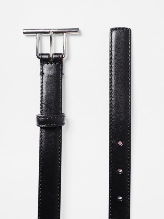 25SS 알렉산더 맥퀸 슬림 벨트 8153011HBEE 1000 Black - ALEXANDER MCQUEEN