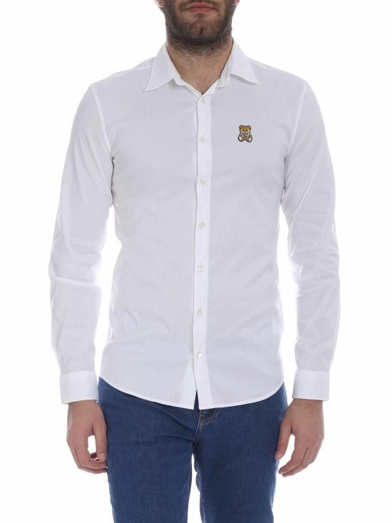  모스키노 긴팔 셔츠 020502361001 White