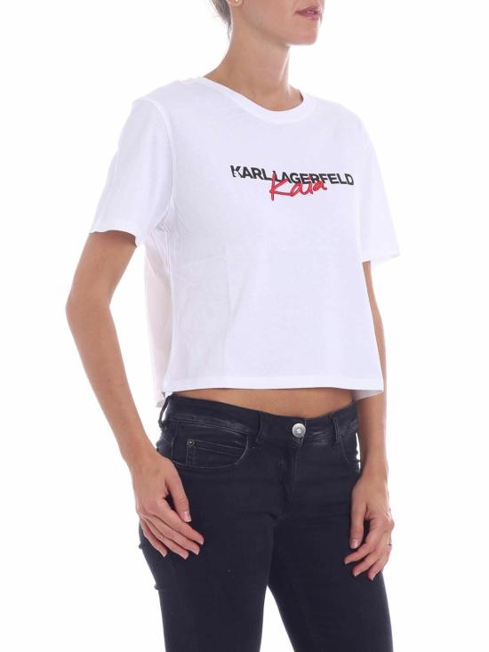  칼라거펠트 반팔 티셔츠 86KW1785100 White - KARL LAGERFELD