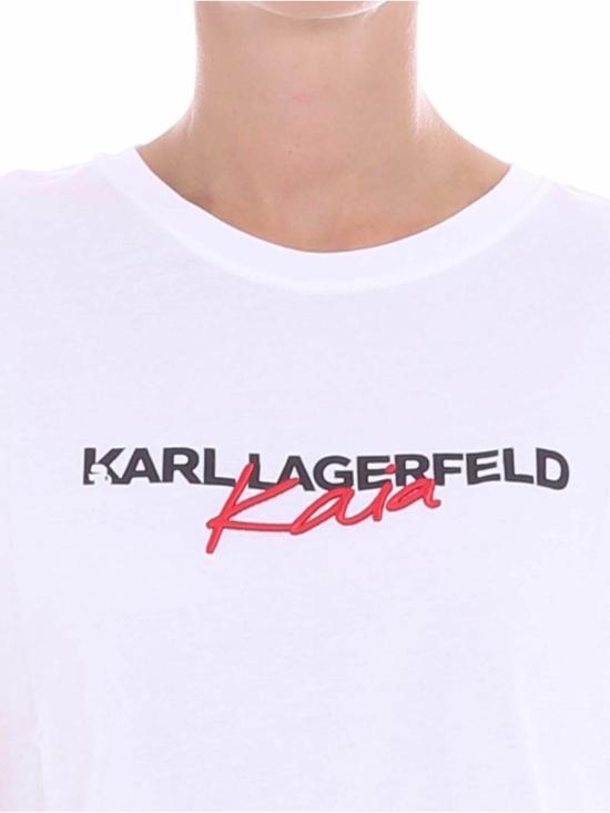  칼라거펠트 반팔 티셔츠 86KW1785100 White - KARL LAGERFELD