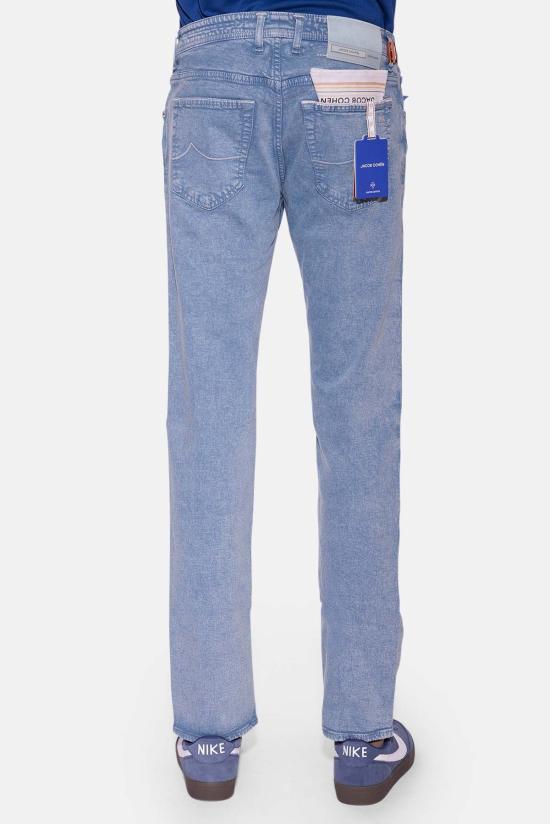  야콥코헨 데님 팬츠 Jacob Cohen Nick 11 Oz 한정판 셀비지 진 산성 워시 블루 - JACOB COHËN