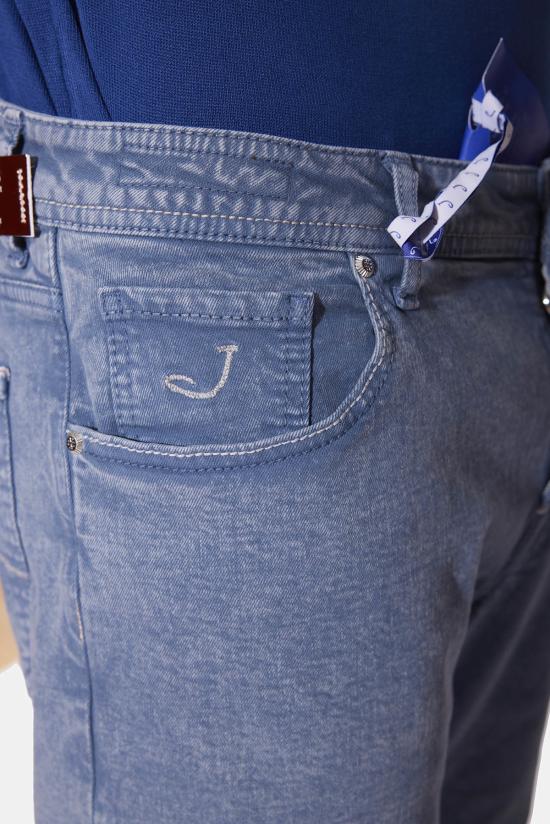  야콥코헨 데님 팬츠 Jacob Cohen Nick 11 Oz 한정판 셀비지 진 산성 워시 블루 - JACOB COHËN