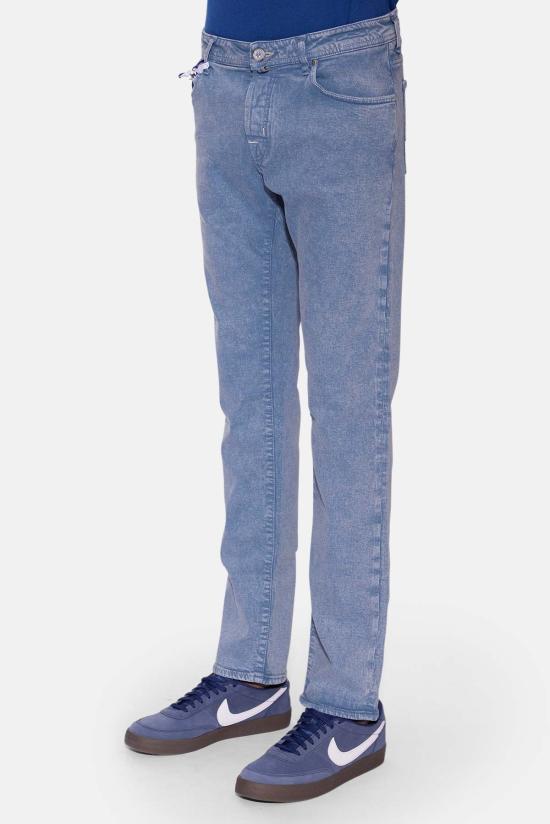  야콥코헨 데님 팬츠 Jacob Cohen Nick 11 Oz 한정판 셀비지 진 산성 워시 블루 - JACOB COHËN