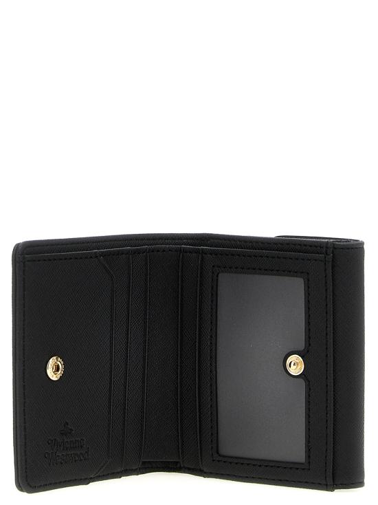 25FW 비비안웨스트우드 반지갑 51150032WS0021N402 BLACK DOM - VIVIENNE WESTWOOD