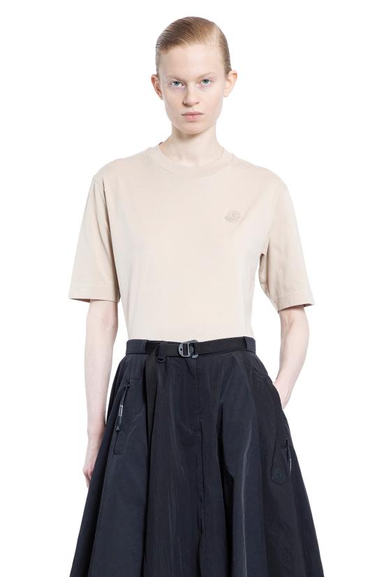 25SS 몽클레어 반팔 티셔츠 8C0000589A1721E BEIGE DOM - MONCLER