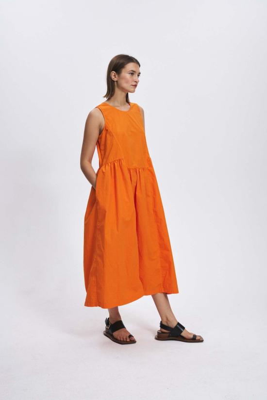  Fabiana Pigna 롱 원피스 실비아 드레스 Tangelo - FABIANA PIGNA