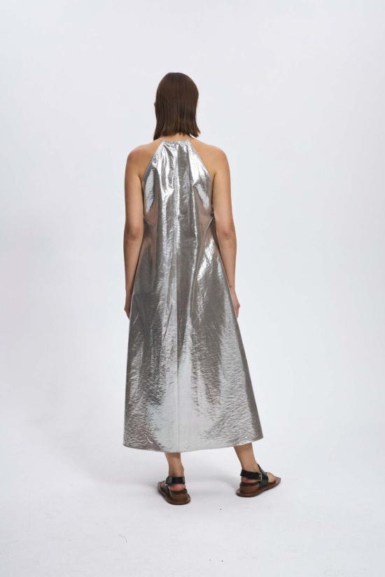  Fabiana Pigna 롱 원피스 Casta 드레스 실버 - FABIANA PIGNA