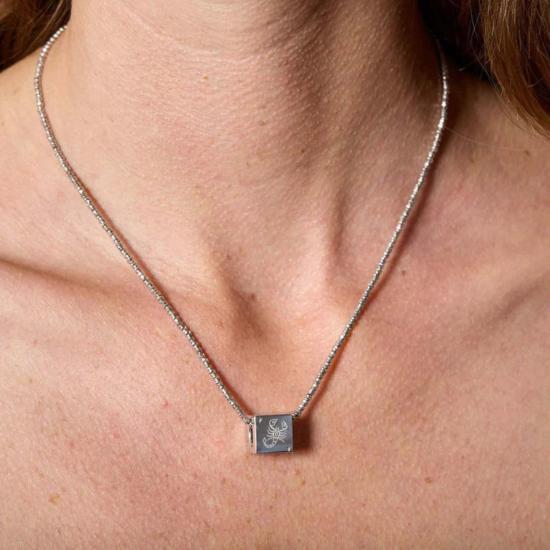  Dress Boston 목걸이/팬던트 드레스 보스턴 조디악 블록 빅 비즈 실버 - OTHER BRANDS